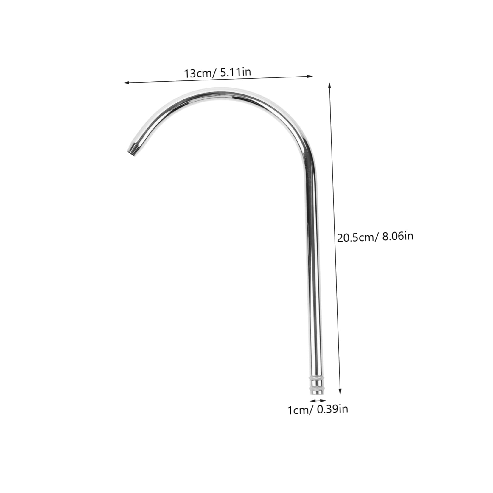 Angoily 3pezzi Rubinetto Da Cucina Inox Con Tubo Flessibile Per Potabile Accessorio Per Rubinetto Con Tubo Curvo Resistente e Pratico Per Uso Quotidiano