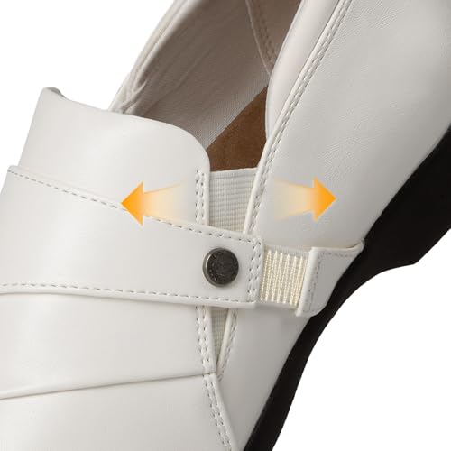 Image of DREAM PAIRS Loafers for Women Slip-on Dressy Comfortable Business Casual Work Office Faux Leather Loafer Shoes with Arch Support