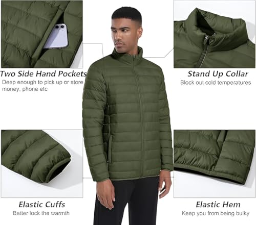 Image of Ben Martin Men's Nylon Jacket|Standard Length Puffer Winter Bomber Jacket|Stylish Jacket|Biker Casual Hoody Jacket