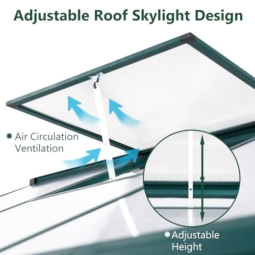 6X6FT-Greenhouse-for-Outdoor-Hybrid-Polycarbonate-Greenhouse-with-2-Roof-Vent-Windows-Large-Greenhouse-for-Outside-Garden-Backyard-Dark-Green 6X6FT Greenhouse for Outdoor Hybrid Polycarbonate Greenhouse with 2 Roof Vent Windows Large Greenhouse for Outside Garden Backyard Dark Green