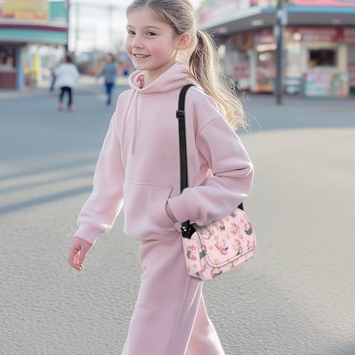 Star Axolotl Book Small Purses for Girls Crossbody Shoulder Bag for Kids Mini Messenger Bags with Zipper Pockets Adjustable Practical Crossbody Bag for Travel3