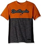 Rundhalsausschnitt. Southpole Jungen Short Sleeve Tech Tee Hemd, Rost, XL