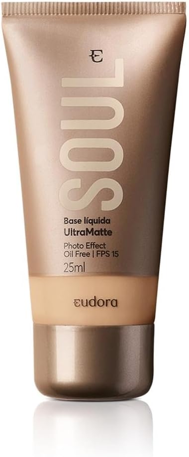 Base Líquida Eudora Soul Ultra Matte Cor 13 - 25ml — Melhor cobertura mate para pele oleosa