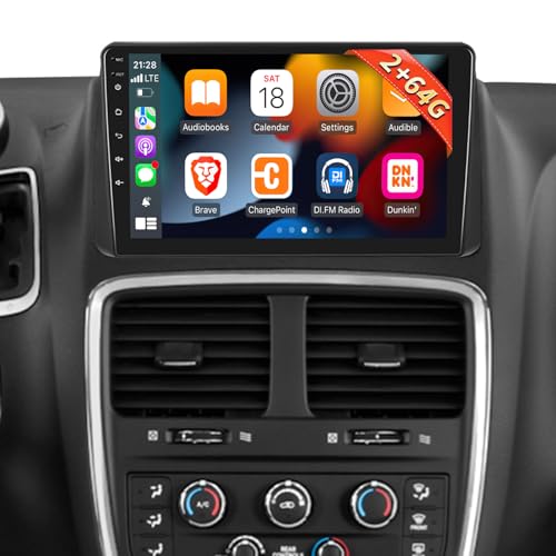 [2G+64G] Radio para Dodge Grand Caravan 2011-2020 / Chrysler Town & Country 2012-2016, Android con Pantalla Táctil