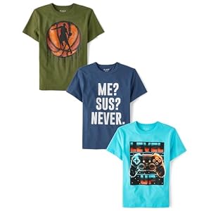 Assorted Everyday Short Sleeve Graphic T-Shirts,multipacks