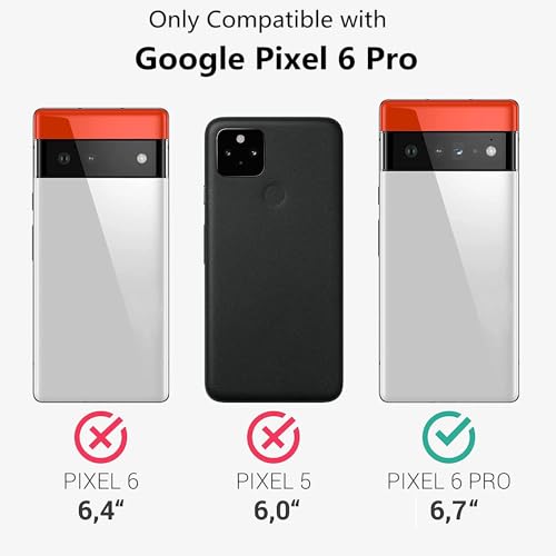 iCoverCase for Google Pixel 6 Pro Wallet Case with Card Holder, Kickstand Feature PU Leather Case with Adjustable Crossbody Lanyard Magnetic Clasp Zipper Pocket Flip Cover (Rose Gold)