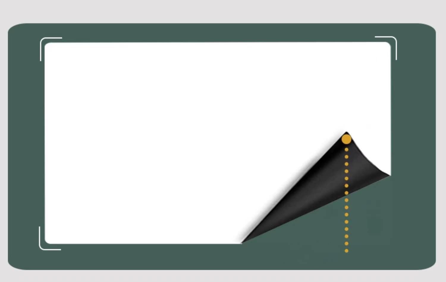 Self-adhesive White board Wall Sticker total size 200 x 45cm plus One White Board Pen