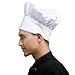 AFYHA Chef Hat, Set of 3 Adult Adjustable Elastic Baker hats, Kitchen Catering Cooking Chef Cap White or Black (White)