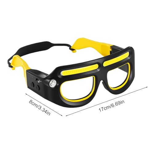 Gafas con Luz Frontal,Gafas Impermeables Recargables Con 5 Modos, LED con Sensor de Movimiento y Control Táctil - Para Actividades Nocturnas como Caminar Correr Ciclismo Senderismo Reparaciones - imagen 6