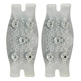 Ice Cleats – Crampones ligeros de goma | Equipo De Senderismo Antideslizante Picos Y Garras Antideslizantes | Accesorio de calzado para exteriores para caminatas, caminatas y superficies nevadas en in