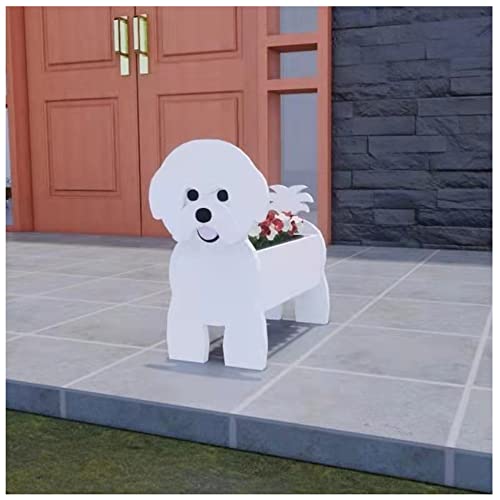 Hunde-Pflanzgefäß, Pflanzgefäß in Tierform, Cartoon-Pflanzgefäß, Sukkulenten-Pflanzgefäß, Bonsai-Topf, Schreibtischhalter, Mini-Ornament, Pflanzenbehälter-Halter für Pflanzen im Freien, Aufbewahrungsb Cover