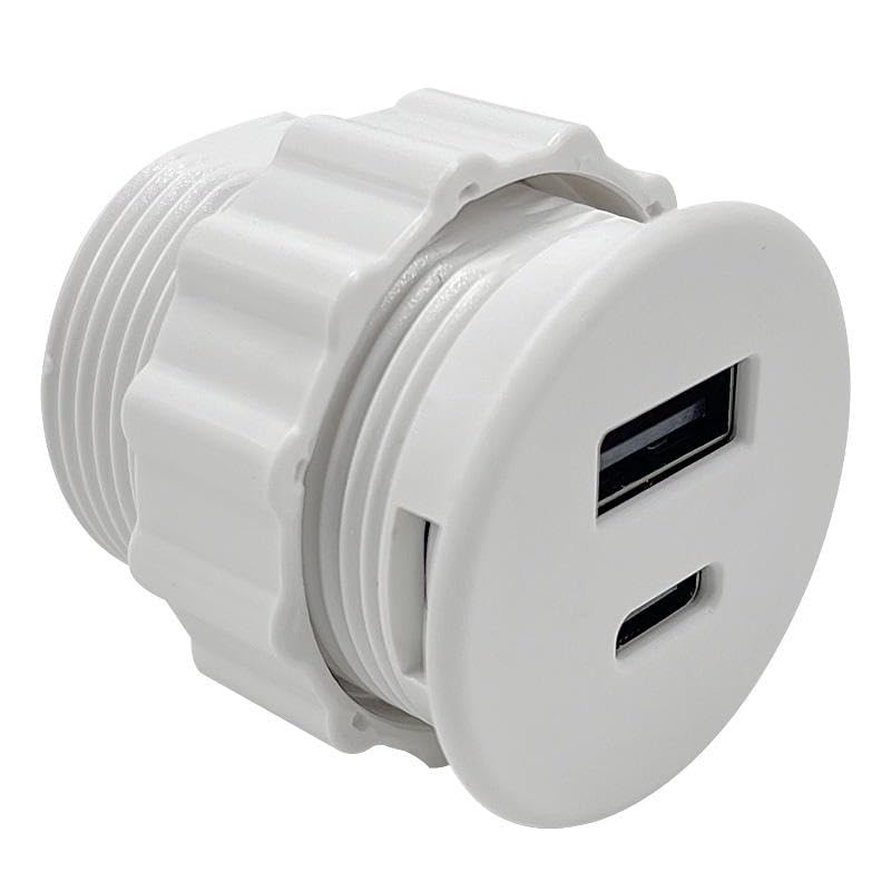 Image of Audiovan Charging Top for Your Home and Office Furniture (White USB Grommet)
