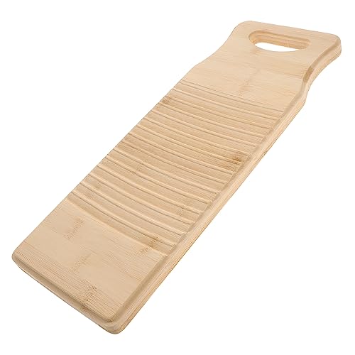 NOLITOY 1個 木製洗濯板 手持ち洗濯板 小さな洗濯板 家の 洗面台 洗濯たわし ウォッシュボード ホームツール 手洗いボードの服 洗濯物 洗濯板 浴室の洗濯板 ミニツール Khaki