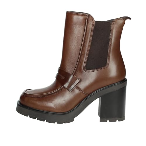 Bottines à talons marron art.BL209 pour marcher sans douleur toute la journée