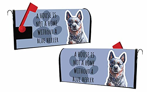R and R Imports I Love My Blue Heeler Australian Cattle Magnetic Mailbox Cover