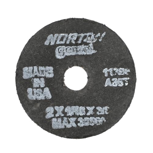 Norton Gemini Small Diameter Reinforced Abrasive Flat Cut-Off Wheel, Type 01, Aluminum Oxide, 3/8