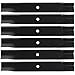 (6 Pack) Premium Replacement High Lift Lawn Mower Deck Blade fits Oregon 92-151 93-003 93-006 93-010 93-601 | 18