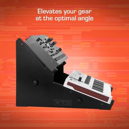 Image of 2-Tier XTS Desktop Stand, Adjustable Length from 10.6 inch - 18.5 inch for Sampler /Synth /MIDI Controller /Drum Machine, fits MPC Live 3 & Live 2 /TR-8S /Analog Rytm /Octatrack, easy to assemble and resize