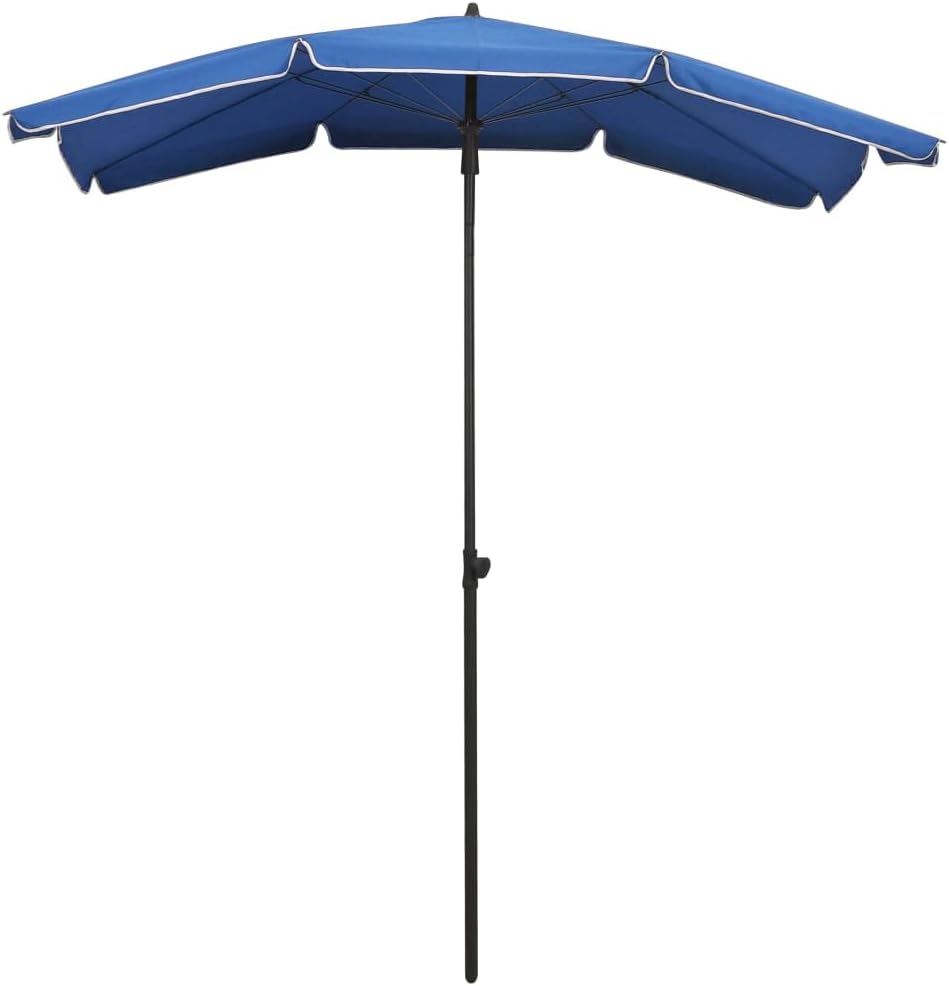 vidaXL Garden Parasol Height Adjustable Outdoor Patio Sunshade Shelter Steel