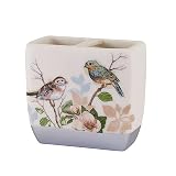 Avanti Linens - Toothbrush Holder, Countertop Accessories, Nature Inspired Bathroom Decor (Love Nest Collection)