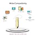 New Bee Bluetooth Earpiece V5.0 Wireless Handsfree Headset with Microphone 24 Hrs Driving Headset 60 Days Standby Time for iPhone Android Samsung Laptop Trucker Driver (Gold)