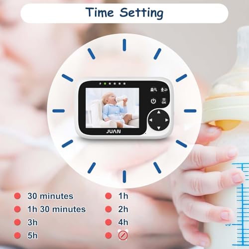 JUAN Baby Monitor – 3.2-inch No-Wi-Fi Parent Unit with Pan-Tilt-Zoom — view 6
