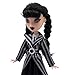 11.5'' Addams Doll with Gift Box, High Heels, Black Dress, and Hair, Perfect Christmas and Birthdays Toy Gift for Girls & Fans (2PCS)