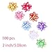 100Pcs Small Star Bows for Gift Wrapping and Presents,Multiple coClour Christmas Bows,Birthdays, Weddings or Other Holidays. (Style6)