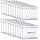 LOEQIAN 200 Pack Clear Plastic Label Holders, Clip On Label Holders, Merchandise Sign Display Tag Holder for Wire Shelf, Storage Bins, Basket, Supermarket Shop (6x4.2cm)