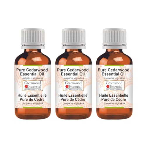 Huile essentielle bois de cèdre pure distillée à la vapeur lot de 3 x 100ml
