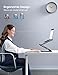 LOXP Adjustable Laptop Stand for Desk, Metal Foldable Laptop Riser, Ventilated Cooling Bracket, Ergonominc Computer Notebook Stand for Desk Compatible with 10-15.6“ Laptops