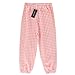 BINIDUCKLING Toddler Pull Up Loose Gingham Girls Pants 3T Pink