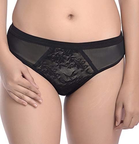 Image of Fashion Comfortz - Fashion Lingerie Set Cotton Bra Panties Set for Women|Bra Panty Set |Bra Panty Set for Women with Sexy|Undergarments|Lingerie Set for Women for Sexy Honeymoon| Black