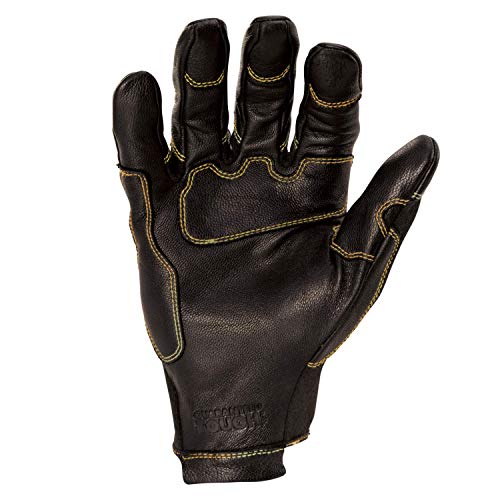 Dewalt Short Cuff Durable Welding And Fabricator Gloves, Abrasion-Resistant Leather Palm, Constructed Of Fire-Resistant Materials, Kevlar Stitching, Knuckle Guard, Large #TOP2
