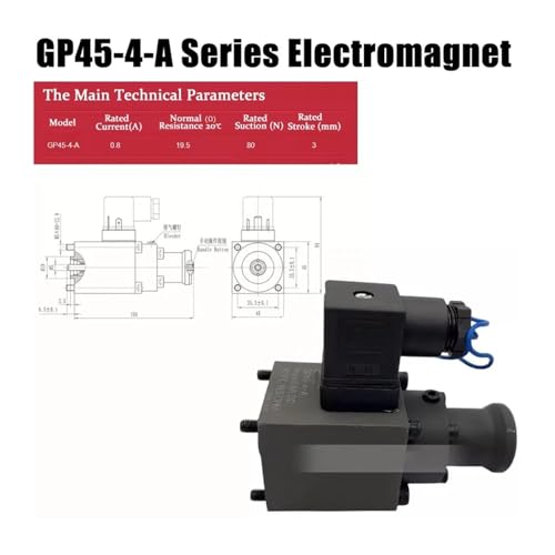 Vanne hydraulique GP45-4-A avec bobine solénoïde proportionnelle 0,8A - 3