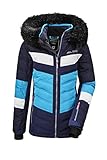 Killtec Mädchen Fiames GRLS Ski Quilted Jckt E Jacke In Daunenoptik Mit Kapuze Und Schneefang, dunkelnavy, 152