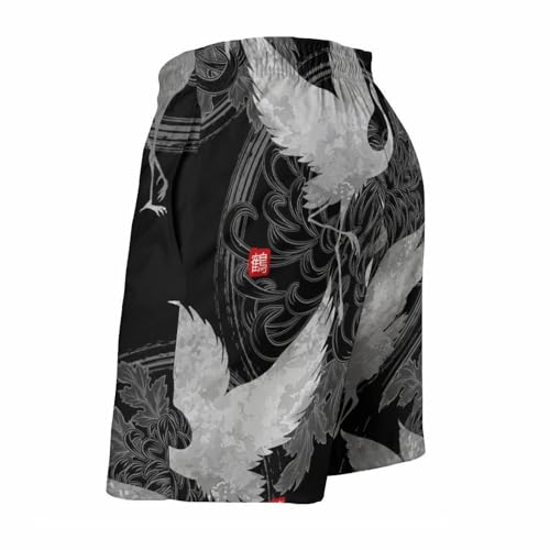 Short de bain homme oiseau blanc léger pour éviter les irritations