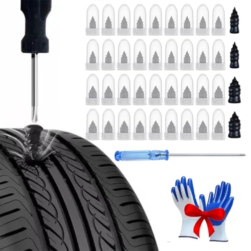Airbil 40PCS Screw Plugs for Tires, Fast Self-Service Tire Repair