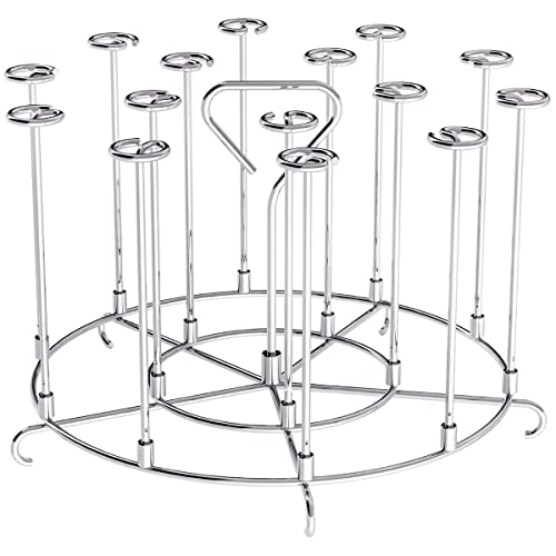 Stainless Steel Air Fryer Skewer Stand Compatible with Ninja Foodi 6Qt 8Qt Vertical Skewers Holder with Stand Stainless Steel Air Fryer Accessories Grill for Grilling Home Kitchen Kabobs(QT Grill)