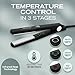 Corioliss C Style | Hair Straightener for Women | Titanium Plate for Fine Hair | Professional Iron with Temperature Control (Black Soft Touch)