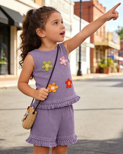 Image of Kids Toddler Girl Summer Clothes Letter Printed T-Shirt Top+ Floral Skirt 2pcs Girl's Skirt Set