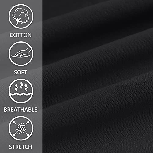 Viodia Women's Bermuda 10" Long Shorts With Pockets Cotton Sweat Lounge Shorts For Women Jersey Athletic Knee Length Shorts For Summer Black #TOP4