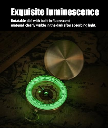 Image of Compass, Compass for Directions, Direction Survival for Hiking Hunting Outdoor Military Navigation Tool
