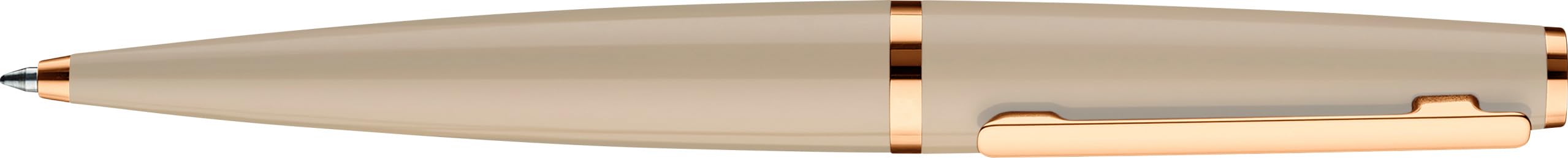 Otto Hutt Długopis D06 aluminium piaskowo-różowe złoto 13,8 cm, rozmiar wkładu M, kolor czcionki niebieski, 001-11305