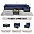 YOCONYO 7 Pieces Patio Furniture Sets, Outdoor Furniture Patio Conversation Set, All Weather PE Rattan Sectional Sofa with Cushions and Glass Table (Coffee-Dark Blue,7 Pieces-S)