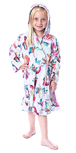 Barbie Mattel Girls Fantasy Mermaid Fairy Rainbow Ruffled Bathrobe Robe
