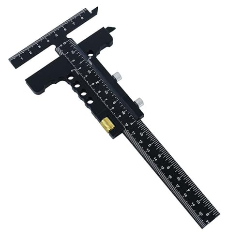 ＡＷＨＡＯ Calibro a Corsoio Multifunzione per La Lavorazione Del Legno, Calibro a Corsoio per Marcatura Portatile, Calibro a Corsoio per Falegnami, con messa a punto