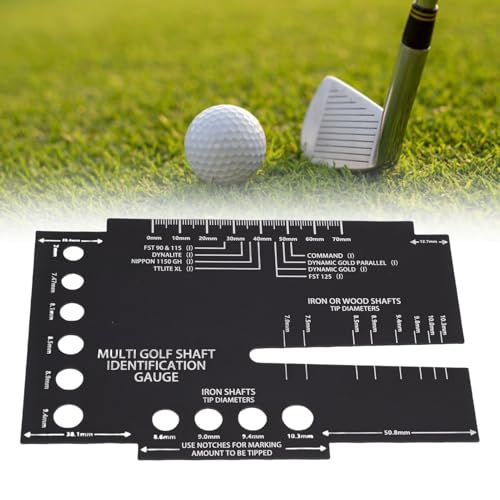 Regla de golf XUMIUZIY con punta de aluminio resistente para medir diámetros interiores 5