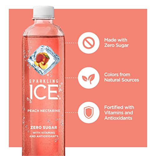 Sparkling Ice Pink Variety Pack, Flavored Sparkling Water, Zero Sugar, With Vitamins And Antioxidants, 17 Fl Oz, 12 Count (Black Cherry, Peach Nectarine, Coconut Pineapple, Fruit Punch) #TOP1
