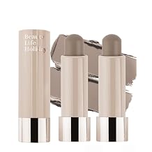 Cream Contour Stick, 2pcs Cool Toned Contour Stick Matte Finish Bronzer Stick Blendable Smooth Lightweight,Waterproof & Long Lasting Face Shaping Contouring Women Makeup for Beginners,Cruelty-free-01